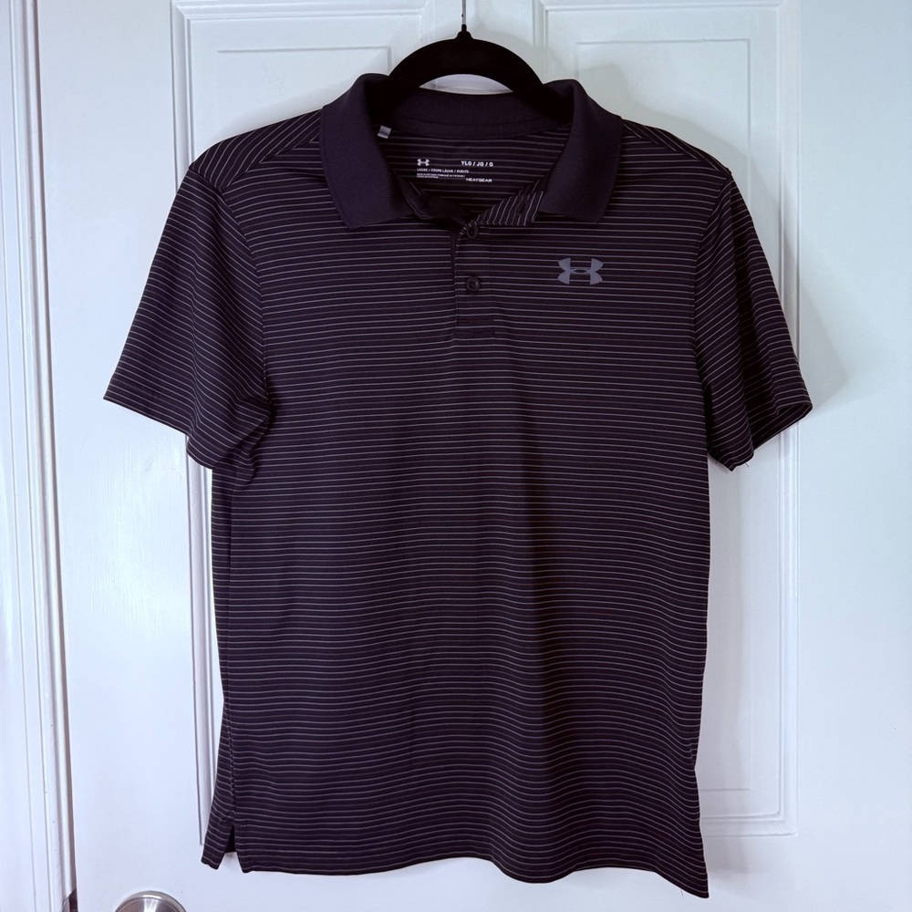 Under Armour Black Polo Shirt with Performance Fabric